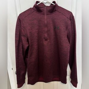 Under Armour Men’s Burgundy Quarter-Zip Pullover Size M